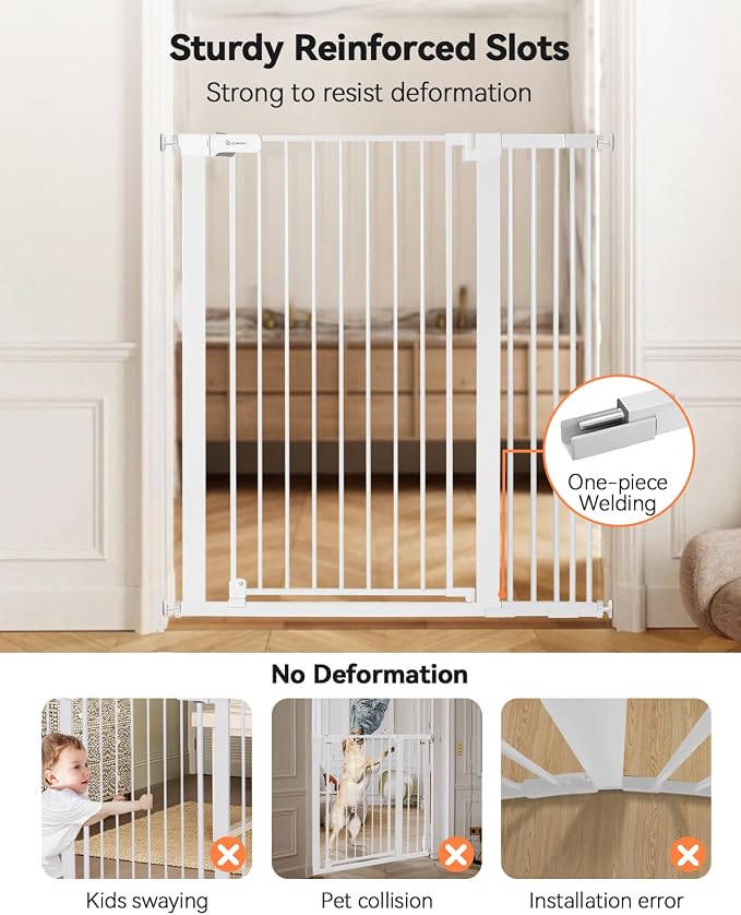 COMOMY 42" Extra Tall Baby Gate - Image 4