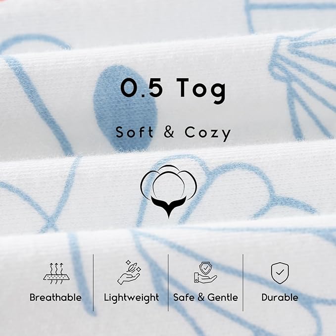 Yoofoss Baby Sleep Sack 12-18 Months 0.5 Tog Wearable Blanket - Image 6