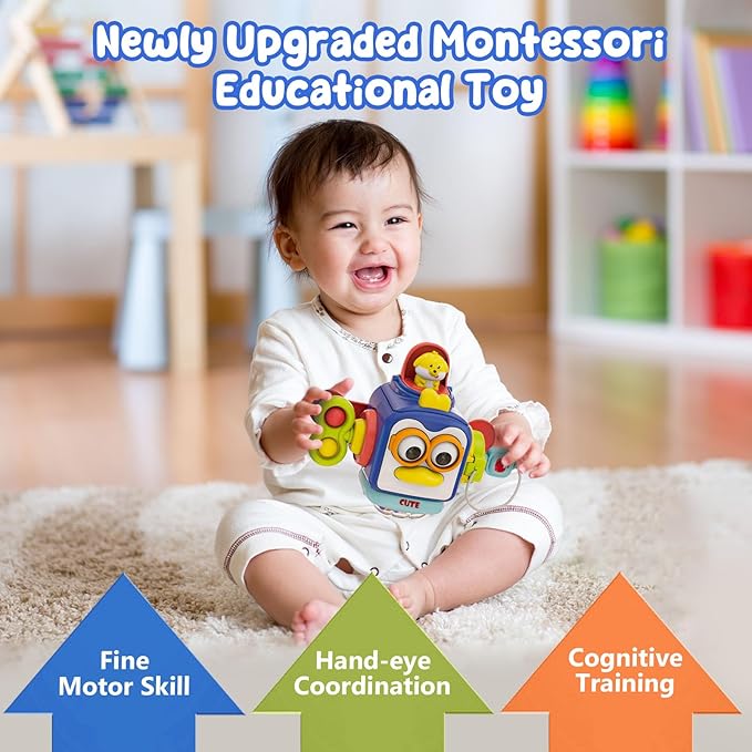 Montessori Toys for 1 Year Old, Sensory Toys for Toddlers 1-3, Baby Travel - Image 2