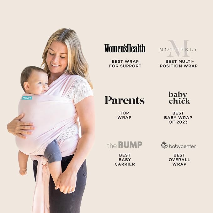 Moby Baby Wrap Carrier Classic for Newborns to Toddlers, Infant Sling Carrier - Image 6