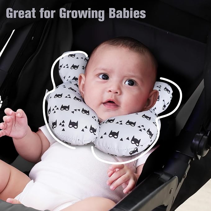 KAKIBLIN Baby Travel Pillow for Head and Neck, Upgraded Baby Support Pillow - Image 4