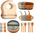 Silicone Baby Feeding Set 21 Pcs, Baby Led Weaning Supplies, Baby Feeding by Unknown