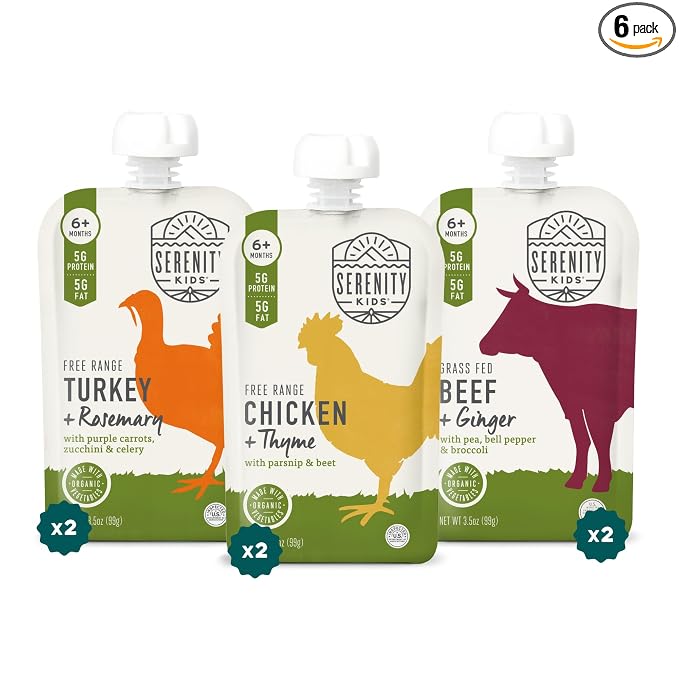 Serenity Kids 6+ Months Baby Food Pouches Puree by SerenityKids