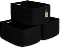 NaturalCozy Storage Baskets 16.8”x13”x7.6” Cotton Rope Woven Baskets by NaturalCozy