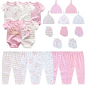 Unisex Baby Boy Girl Bodysuits Sets 20 Pack Cotton Casual New Born Clothes by JELYLOVE