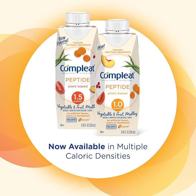 Nestle Compleat Peptide 1.0 Tube Feeding Formula Vegetable/Fruit Medley Flavor - Image 5