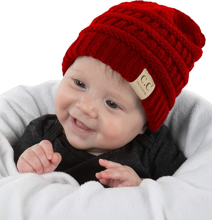 Funky Junque Baby Winter Hat – Cute Newborn Hats, Cozy Warm Infant Beanie by FunkyJunque