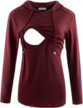 GINKANA Women's Nursing Hoodie Sweatshirt Long Sleeves Breastfeeding Maternity by GINKANA