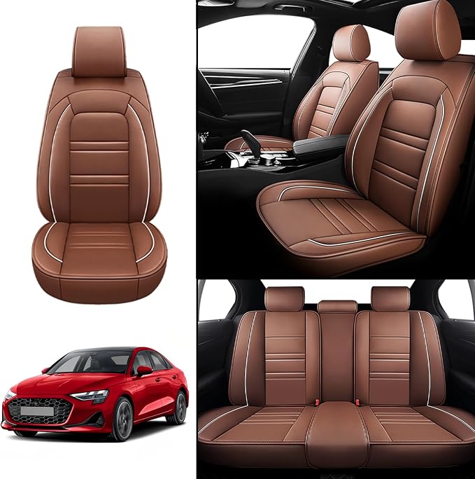 Seat Covers for Audi a3 2006-2025 | 5-Seats Leather Seat Covers - Image 2