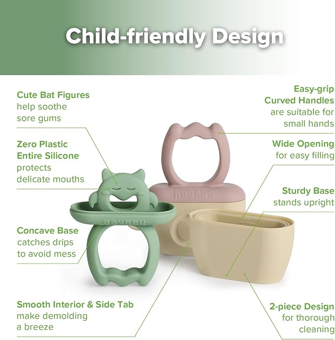 Haakaa Chilly Monster Breastmilk Popsicle Molds, Silicone Popsicle Molds - Image 4