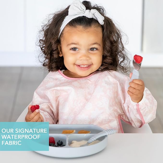 Bumkins Sleeved Bib for Girl or Boy, Baby and Toddler for 6-24 Mos, Essential - Image 3