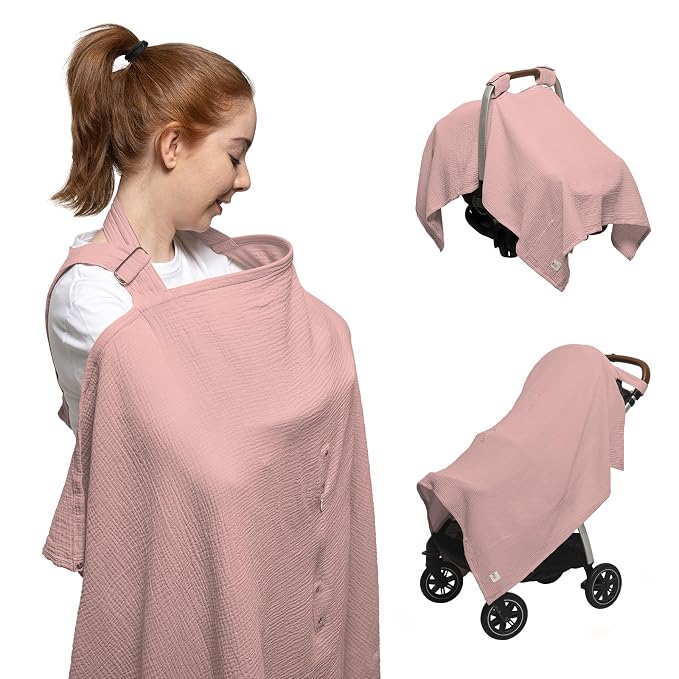 Nilsa 5-in-1 Muslin Nursing Cover up by Unknown