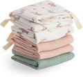 mushie Muslin Organic Cotton Washcloths 5-Pack | Soft Wipes by mushie