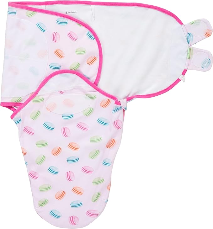 LollyBanks Baby Swaddles 100% Organic Cotton, 0-3 Months Baby Girl Swaddles by LollyBanks