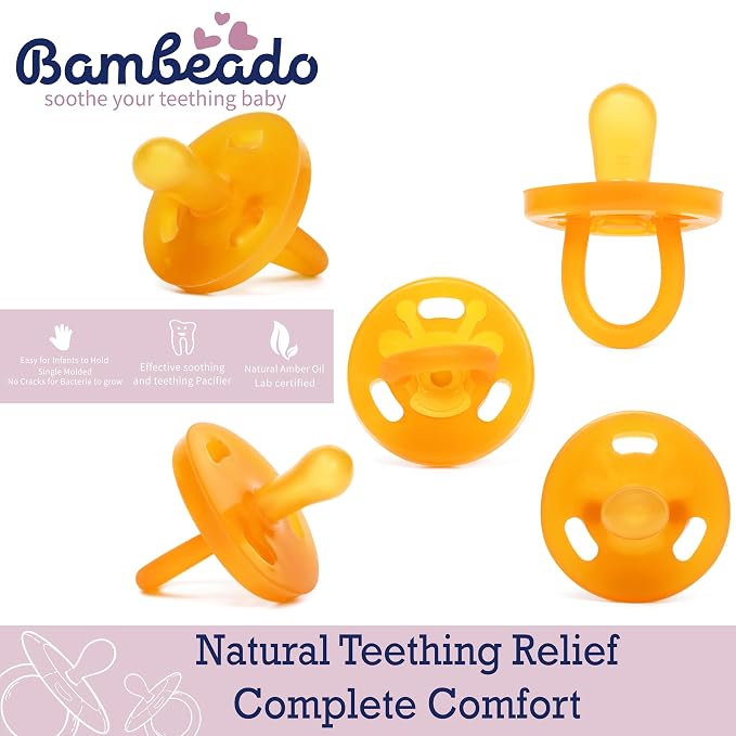PaciBamber - Natural Pacifier and Baby Teething Toy Amber Oil Pacifier - Image 5