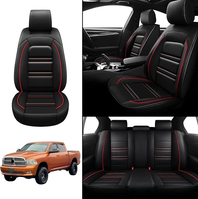 Seat Covers for Dodge ram 2004-2011 | 5-Seats Leather Seat Covers - Image 2