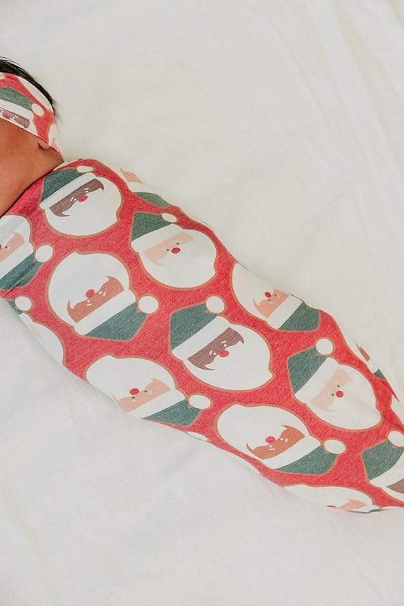 Copper Pearl Large Premium Knit Baby Swaddle Receiving Blanket Claus - Image 7
