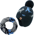 Duoyeree Kids Beanie Hat for Boys Girls Pom-pom Kint Hats Cozy Lining Winter by Duoyeree