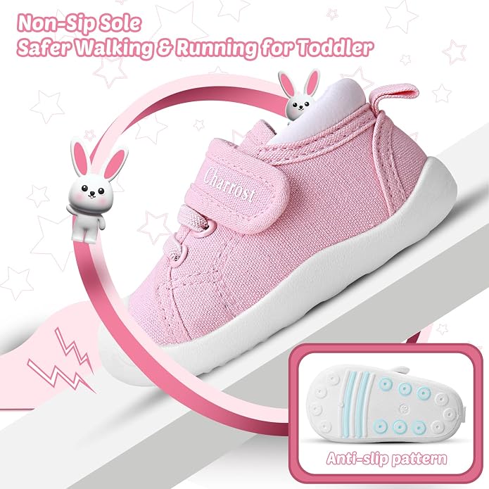 Baby Walking Shoes Toddler Girl Boy Soft Sole Breathable Cotton Canvas Shoes - Image 3
