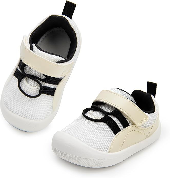 Wide Toddler Shoes Boys Girls Zero Drop Barefoot Infant First Walking Shoes by Unknown