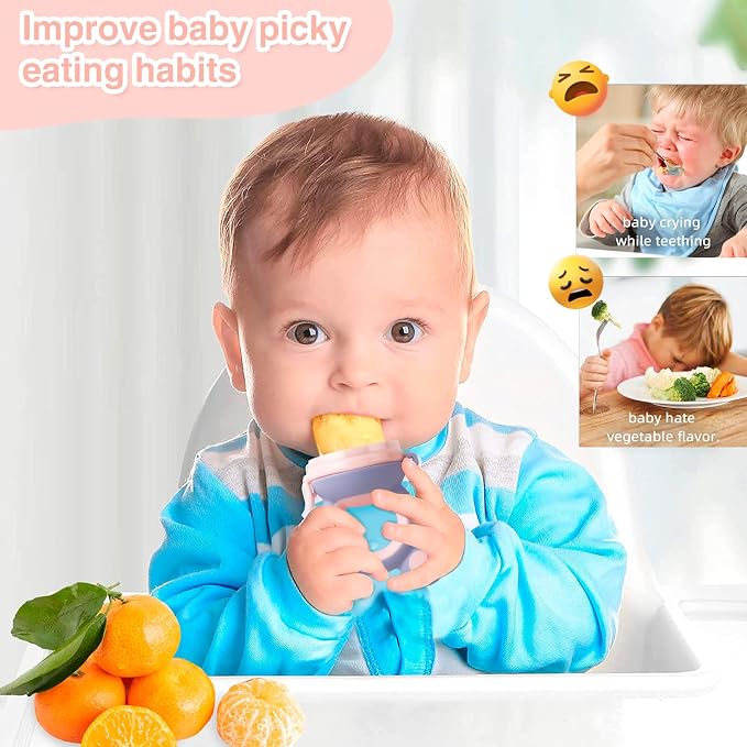 Baby Solids/Frozen Fruit Feeder Pacifier, Infant Teether Toy 4M+, BPA-Free - Image 5