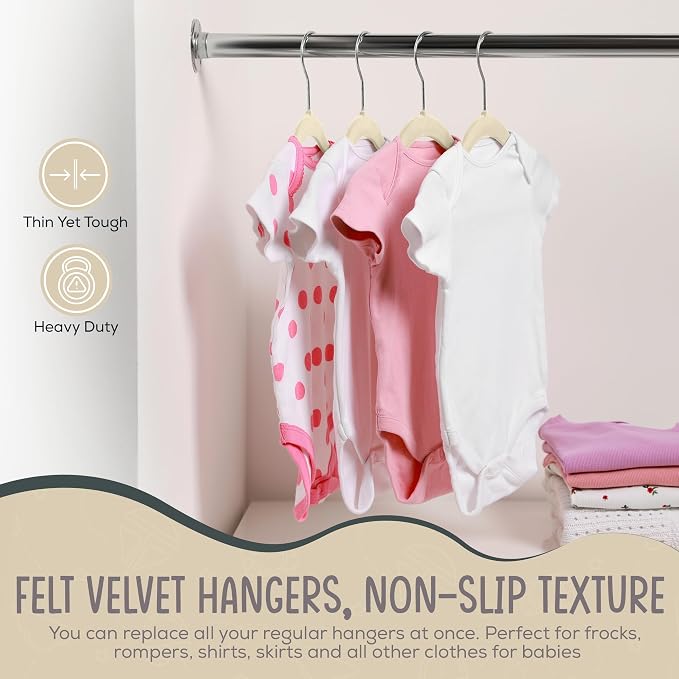 50 Premium Baby Velvet Hangers - Image 4