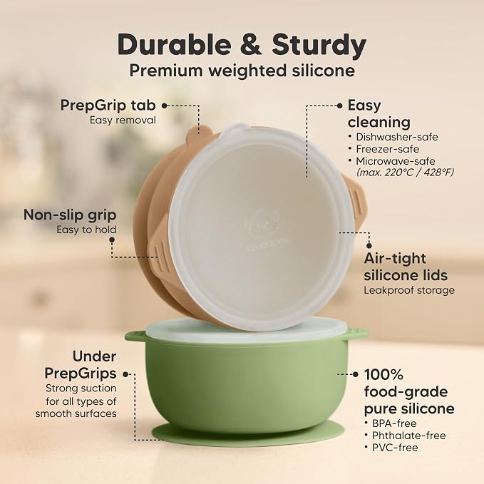 KeaBabies 2-Pack Baby Bowls - Image 2
