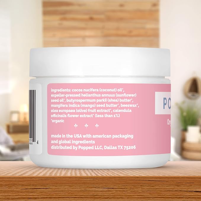Popped Organic Nipple Butter | Made in the USA | Moisturizing Nipple Cream - Image 9
