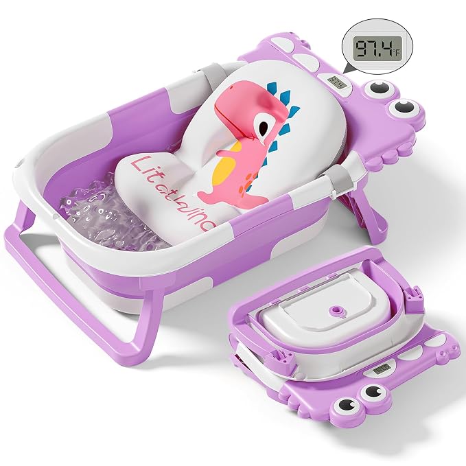Collapsible Baby Bathtub for Newborn, Foldable Baby Bath Tub by Tavlshero