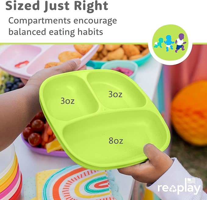 Re-Play Toddler Plates with Dividers - Image 8