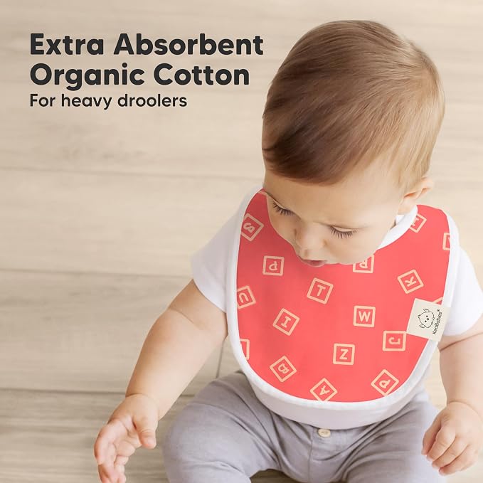 8-Pack Organic Baby Bibs for Boys, Girls - Image 5