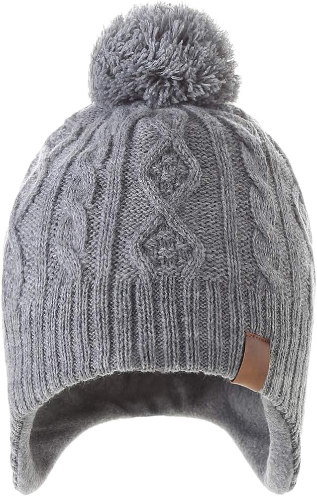 LMLALML Boys Winter Hat Earflap Knitted Beanie - Image 2
