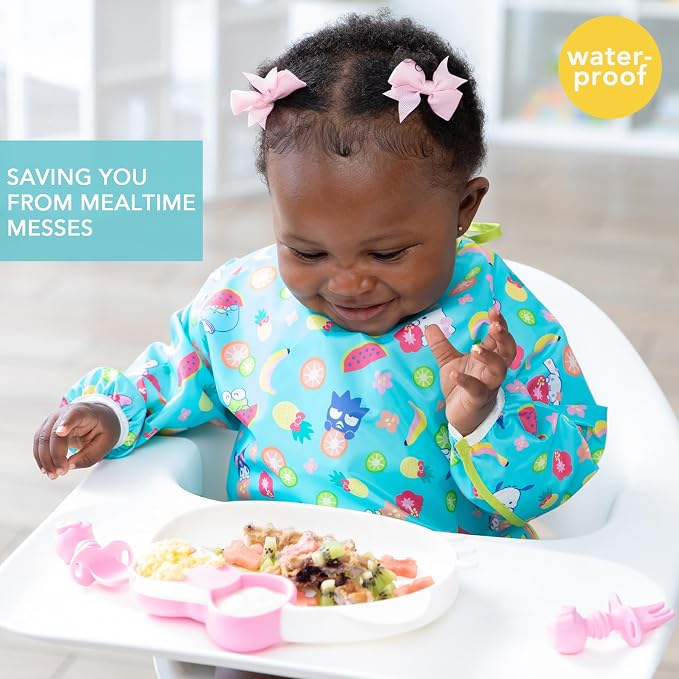 Bumkins Sleeved Bib for Girl or Boy, Baby and Toddler for 6-24 Mos, Essential - Image 2
