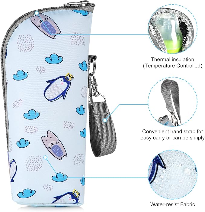 Accmor Baby Bottle Cooler Tote Bags, Insulated Breastmilk Cooler Bag, Nursing - Image 4