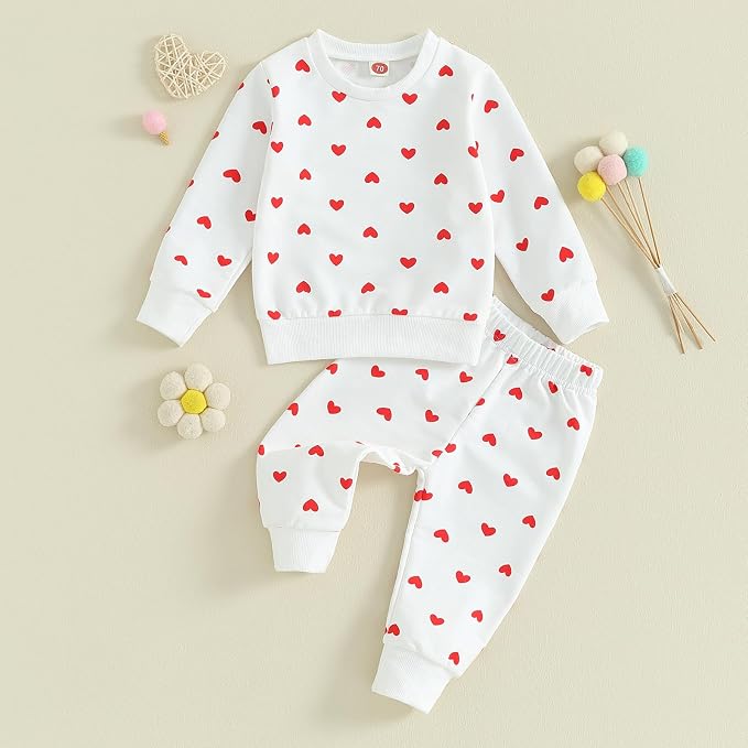 Fernvia Toddler Baby Girl Clothes 3 6 9 12 18 24 Months Fall Outfits Solid Long - Image 3