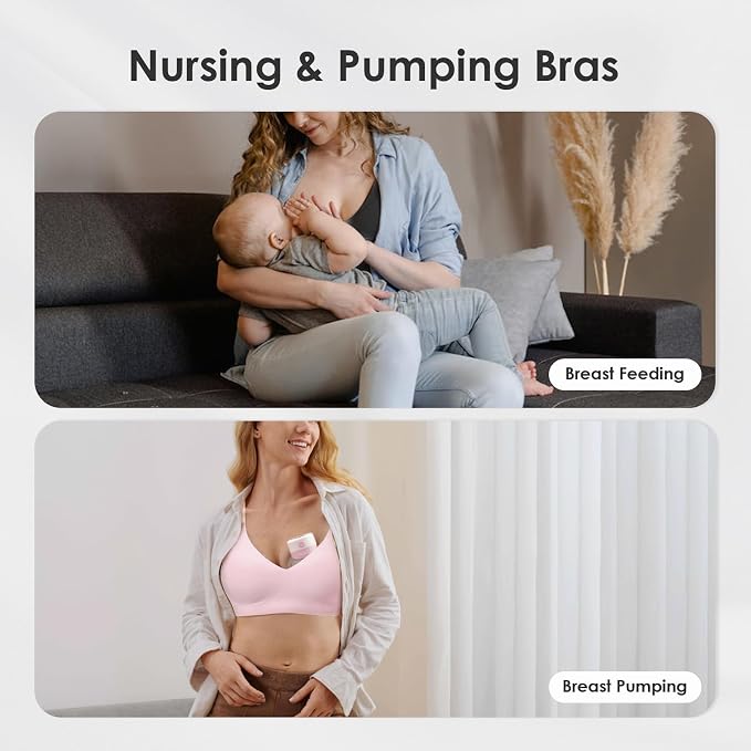 As Fairy Seamless Nursing Bras for Breastfeeding Soft Wireless Sleep Maternity - Image 5