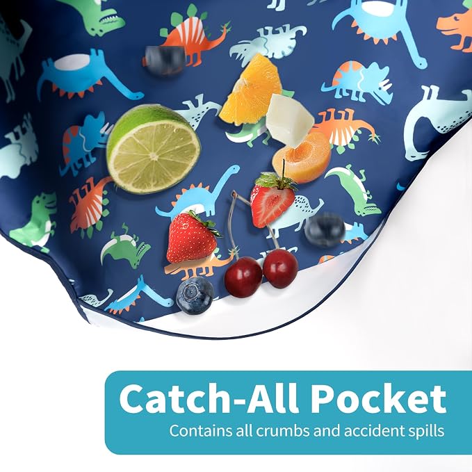 Long Sleeve Bibs For Babies 6-24 Months Full Coverage Shirt Bib for Baby Boys - Image 3