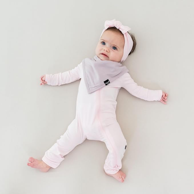 KYTE BABY Unisex Rayon Made From Bamboo Zippered Rompers 0-24 Months - Image 2