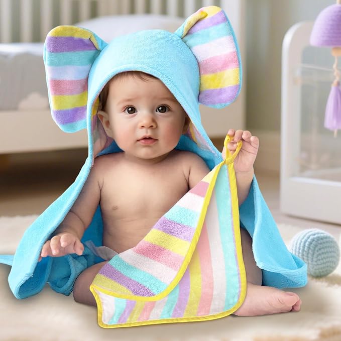 Thick Baby Hooded Bath Towel - Image 5