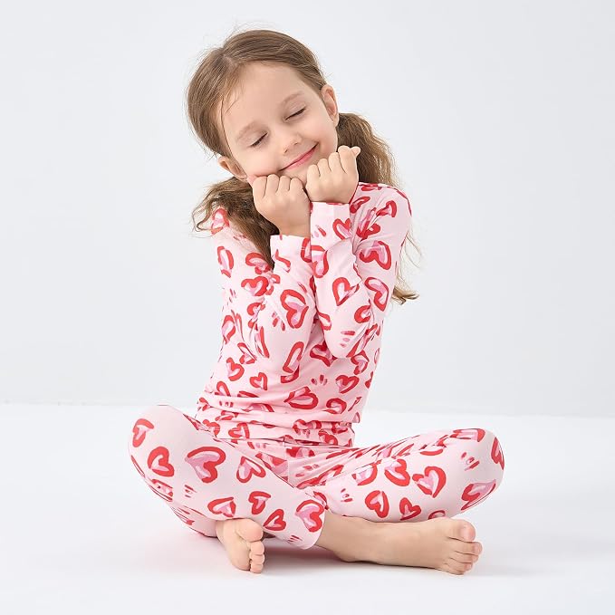 pureborn Baby Toddler Kids Viscose from Bamboo Pajamas Set Pjs 2pcs 18M-8Y - Image 3