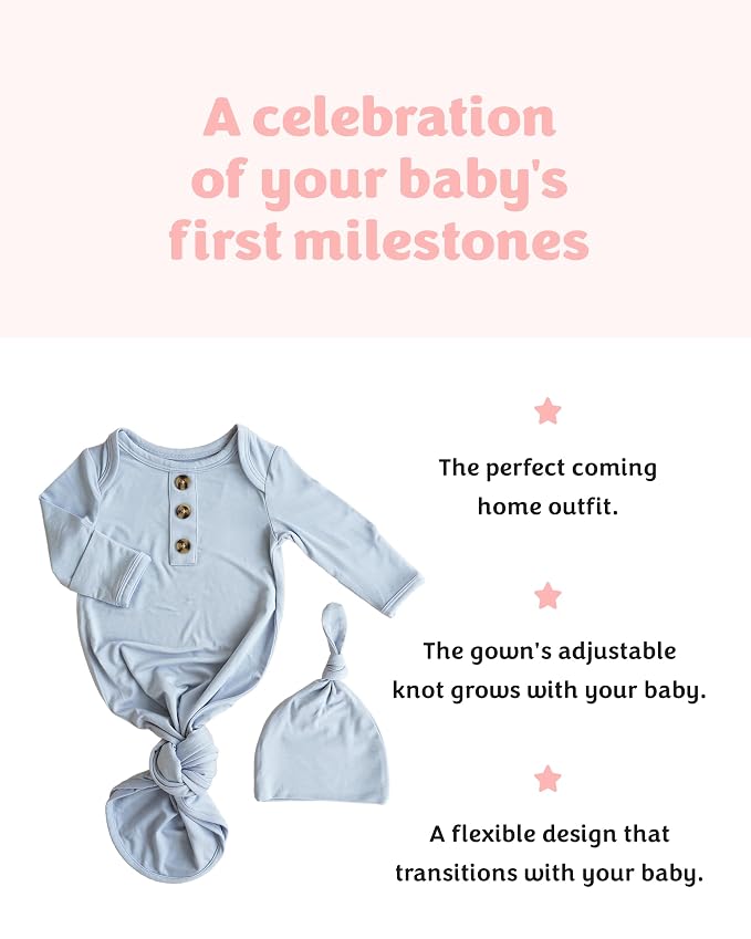 Caden Lane Newborn Knotted Gown - Image 6