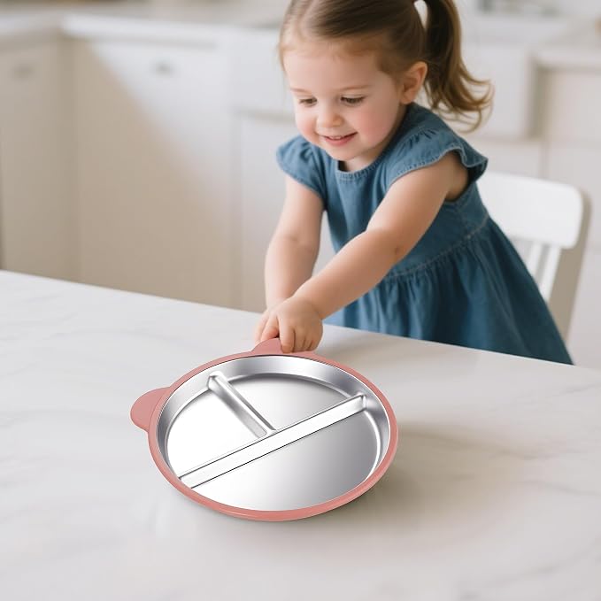 Stainless Steel Kids Plate - Image 8