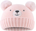 JANGANNSA Cute Bear Baby Beanie Pompom Baby Boys Hat Infant Toddler Winter by JANGANNSA