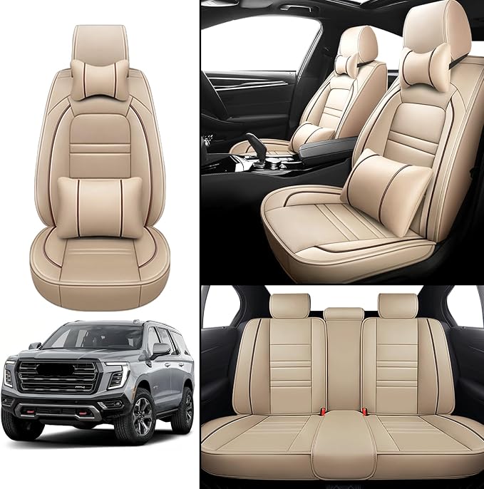 Car Seat Covers for gmc Yukon 2000-2025 | 5-Seats Seat Covers, Waterproof Seat - Image 2