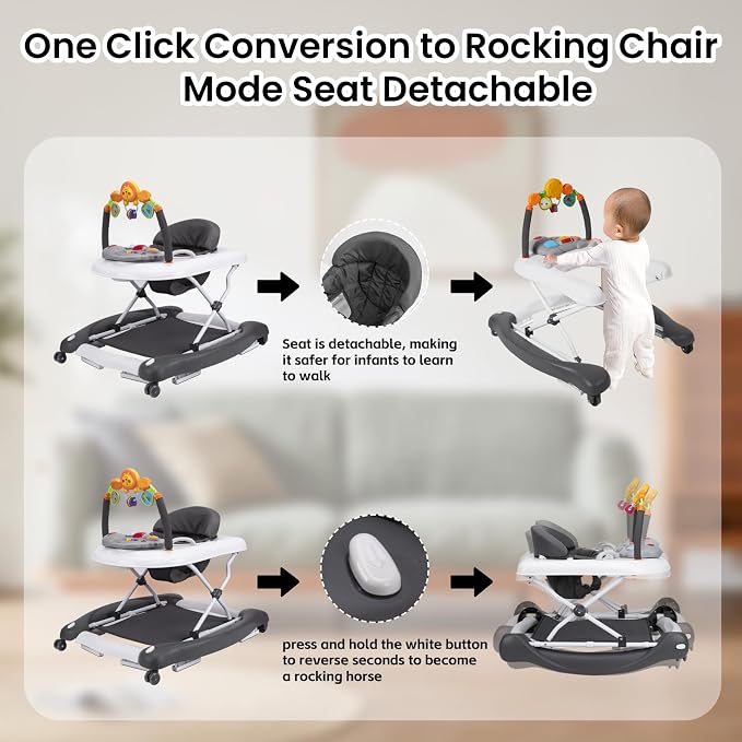 Baby Walker, 5-in-1 Baby Walkers - Image 3