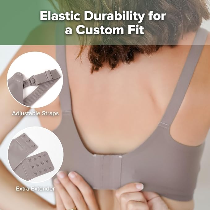 haakaa Nursing Bras for Breastfeeding, Ultra Comfort Jelly Strip“ Supportive - Image 6