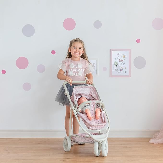 Olivia's Little World 2-in-1 Convertible Baby Doll Stroller - Image 3