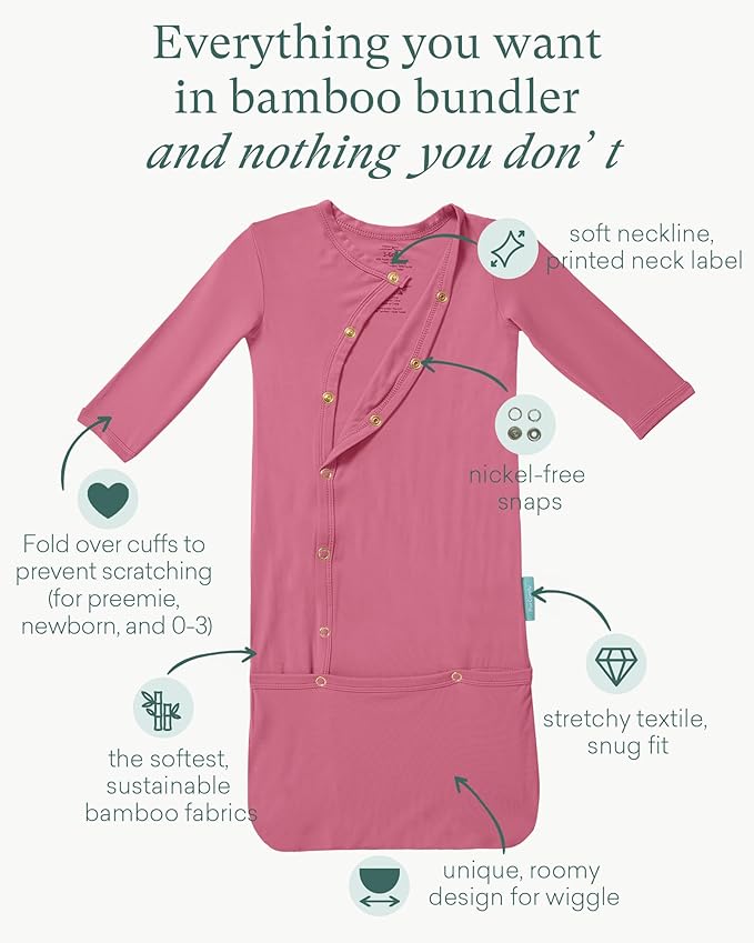 PurComfy Supersoft Baby Sleeper Gowns, Premium Bamboo Viscose Infant Nightgown - Image 2
