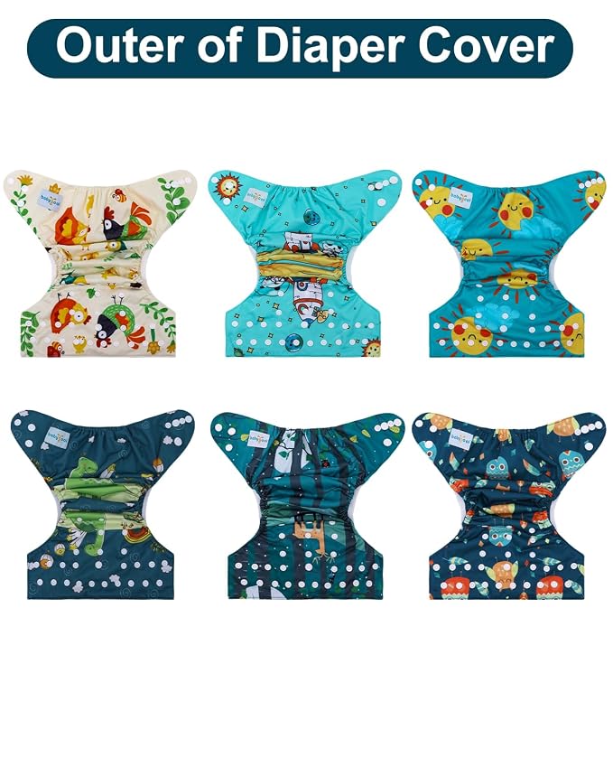 babygoal Cloth Diaper Covers 6 Pack - Image 8