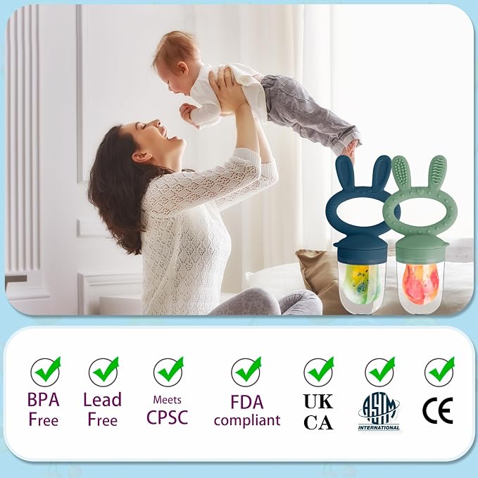 Baby Solids/Frozen Fruit Feeder Pacifier, Infant Teether Toy 4M+, BPA-Free - Image 6